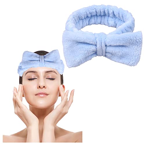 Spa Headband, Bow Makeup Headband For Washing Face, High Elasticity Bowknot Coral Fleece Skincare Headbands For Women Girls #TOP7