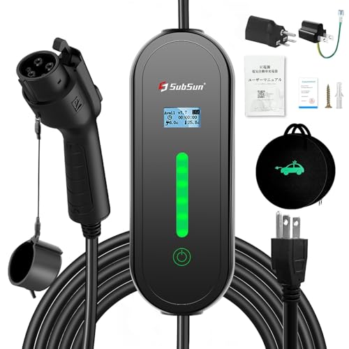Amazon.co.jp: SubSun EV充電器 EV充電用ケーブル 電気自動車