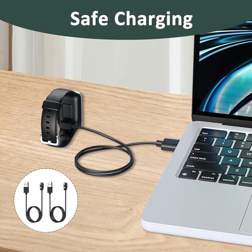 Zescyha 2 sztuki uniwersalnego kabla do smartwatcha, 2 piny, 5 V, uniwersalna magnetyczna ładowarka USB do inteligentnego zegarka, kompatybilny z magnesami o zasięgu 2,54-2,84 mm