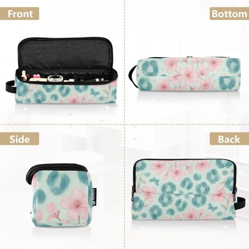 Bolso de viaje para herramientas de cabello, resistente al calor e impermeable, para plancha y rizador, con diseño de flores y mariposas miniatura 5