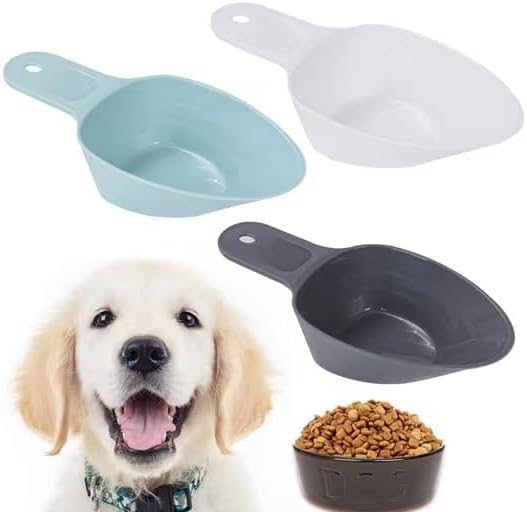 BueRallan 3PCS Dog Food Scoop With Measuring Lines, 1 Cup