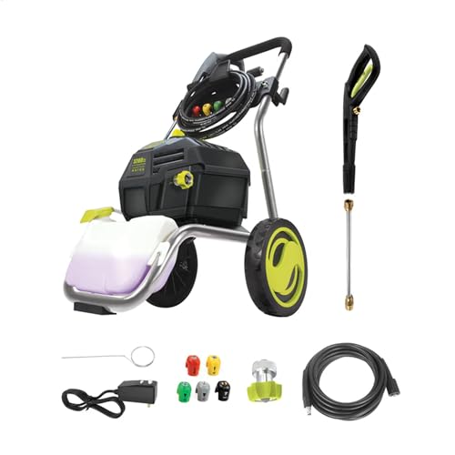 Sun Joe SPX4800 14.9-Amp Electric Pressure Washer, w/ 5 Quick-Connect Tips, Detergent Tank, Cleans Cars, Fences, Patios, Decks, Sidewalks & More