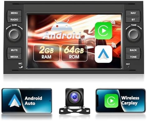 Cubierta De Radio Negra 2 DIN Para Ford Focus, Fiesta, Cougar, Mondeo, Transit | Surga, Universal