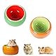 Hamster Näpfe Set 2 Stück Hamster Keramik Futterschalen Kleintiere Keramik Futterschale Keramik Napf für Kleintiere Anti-Biss Keramische Hamster Futternapf Schälchen für Meerschweinchen (Kiwi-Set)