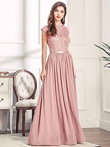Image of Miusol Women's Formal Sleeveless Floral Lace Bridesmaid Party Maxi Dress