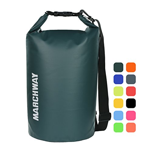 MARCHWAY Floating Waterproof Dry Bag 5L/10L/20L/30L, Roll Top Sack Keeps Gear Dry