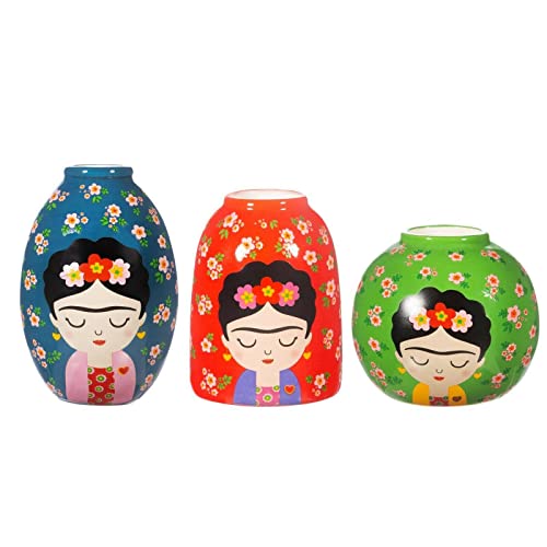 Sass & Belle - Floral Frida Vases - Sada 3 / 3 ks váz