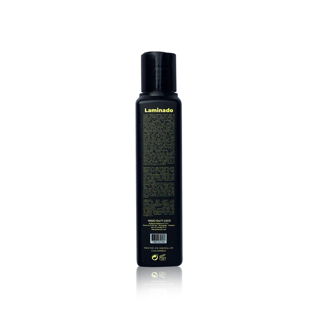 LZ Laminado Crema Lisciatura Senza Formaldeide – Trattamento alla Keratina Professionale con Oli Naturali (Argan, Babassu, Murumuru) – Anticrespo, Protezione Termica & Anti-inquinamento, 120 ml
