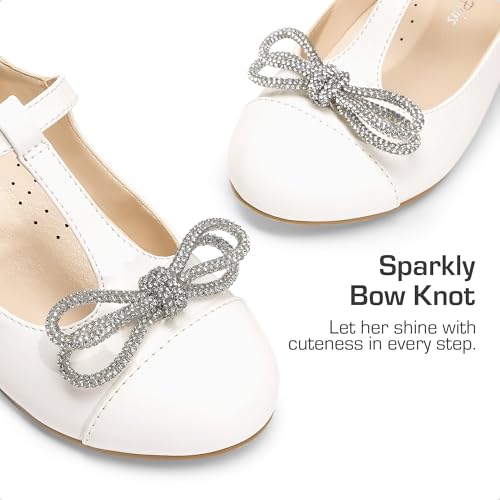 DREAM PAIRS Girls Dress Shoes Mary Jane Heel T-Strap Party Flower Wedding Princess Pumps for Little Big Kid2