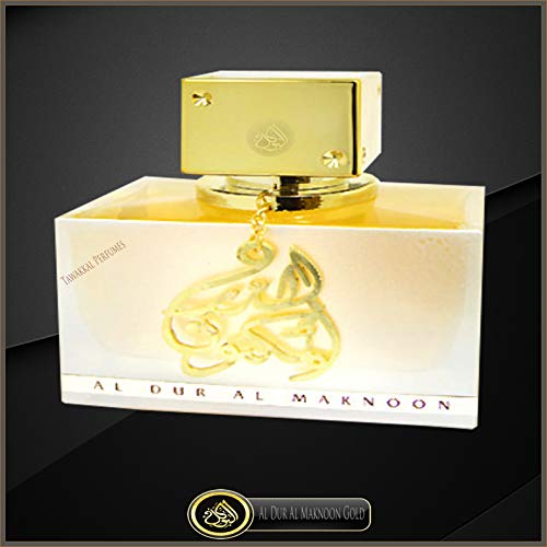 Lattafa Al Dur Al Maknoon Eau de parfum en vaporisateur, ambrée, fruitée, au patchouli et au jasmin - Flacon doré, 100 ml Cover