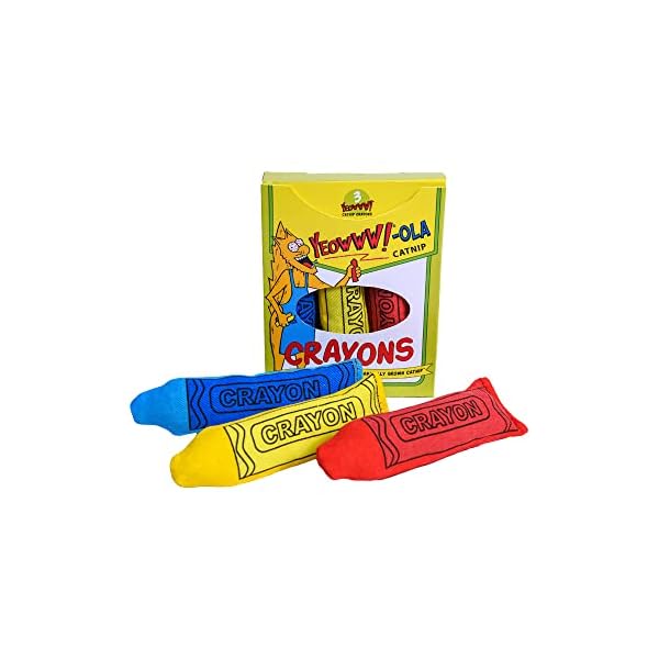Duckyworld Yeoww-Ola Crayons (3 pcs) Katzenspielzeug mit Katzenminze, 400 g