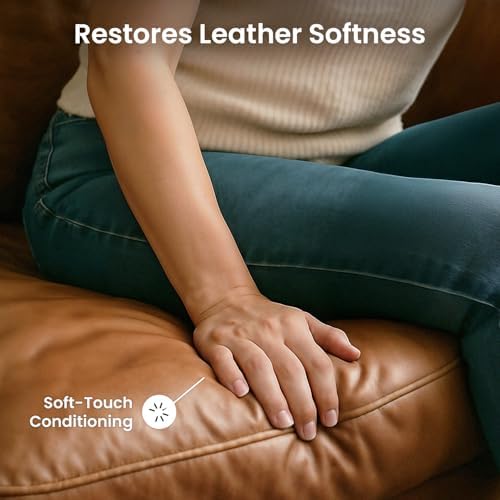 EVEO Leather Cleaner Wipes 4-in-1 Leather Cleaner and Conditioner for Furniture - Leather Couch Cleaner, Car, Shoes & Purses – UV Protection, XL Moistened Wipes Restore & Protect – 3 Pack (90 Total) — view 6
