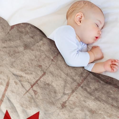 Couverture flanelle douce imprimée Canada rétro le cadeau idéal pour le camping - 8
