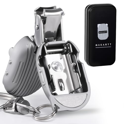 Coupe-ongles pliable Makartt anti-accroc pour éviter les ongles cassés en voyage