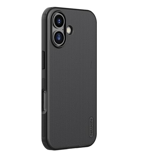Image of Nillkin Case for Apple iPhone 17 (6.3 inch Inch) Super Frosted Shield Pro (PC + TPU) Shock Absorb Cover Raised Bezel Camera Protect Without Logo Cut Black