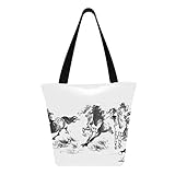 Große Kapazität und neue Verpackung: Die wiederverwendbare Größe unserer Einkaufstaschen beträgt 28 x 17 x 33 cm, und das glatte und verbreiterte tragbare Gurtband ist etwa 25,4 cm lang, stark und langlebig.