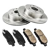 Rear Brake Kit,OE Brake Rotors and Ceramic Brake Pads Fits for Equinox 2007-2009,Captiva Sport 2012-2015,Vue 2008-2010,Torrent 2007-2009,XL-7 2007-2009,OEM#55147+D1275 Brake Kit