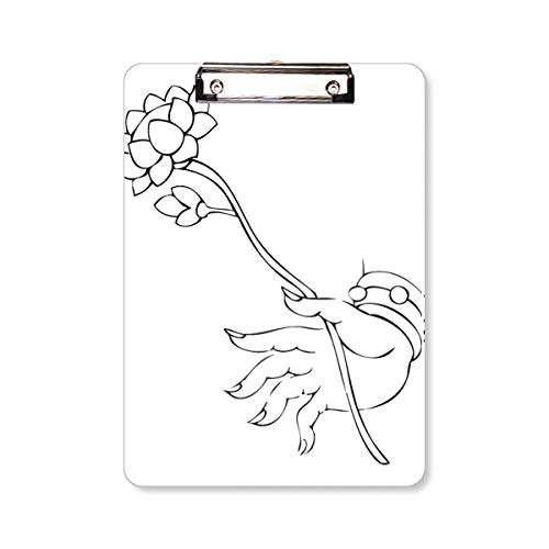 Bloc-notes A4 motif main de lotus bouddhisme simple pour notes quotidiennes