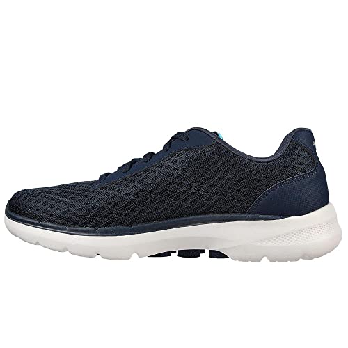 Skechers Performance Women's GO Walk 6 - Iconic Vision, Navy/Turquoise, 9