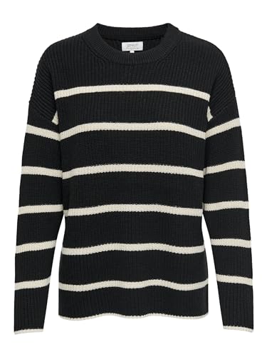 ONLY Female Strickpullover Normal geschnitten Rundhals Tief angesetzte...