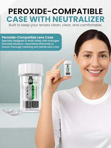 SPORTS WORLD VISION Hydrogen Peroxide Contact Lens Case (3 Pieces) Easy to Carry | Vent Built into Cap | Universal Protective Case, Barrel Shaped Contact Lens Cleaning Container for Everyday Use - Thumbnail 6