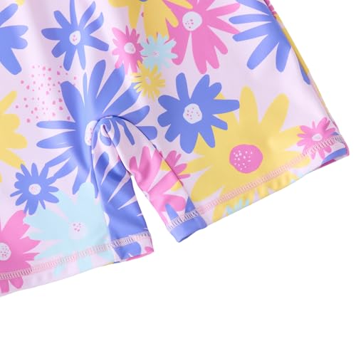 Image of Girls Swimsuit Long Sleeve Rash Guards Swim Suit 4-12Y