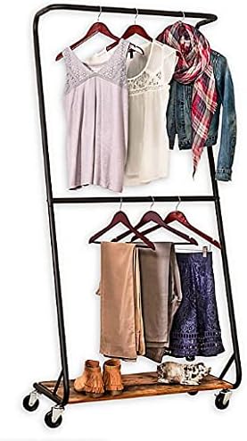 RUSTIC Z-Frame Double Bar Garment Rack