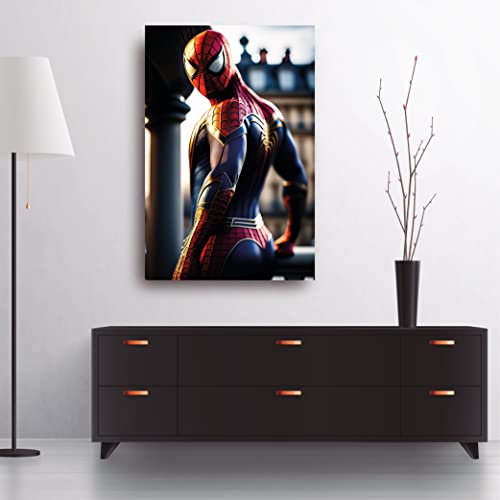 Spiderman Au Regard Alerte tableaux d'art décoratifs art moderne sur toile 120x80cm