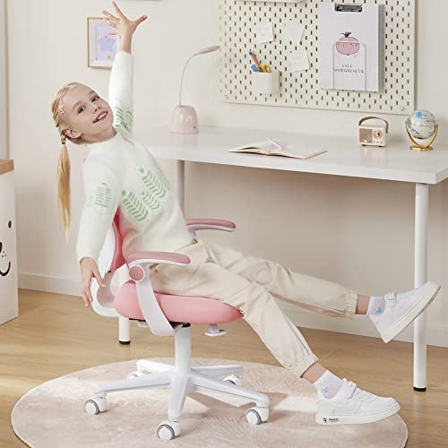 Kids-Desk-Chair-Height-Adjustable-Kids-Chair-Ergonomically-Designed-Kids-Study-Chair-Suitable-for-412-Years-Old-Child-Pink Kids Desk Chair Height Adjustable Kids Chair Ergonomically Designed Kids Study Chair Suitable for 412 Years Old Child Pink