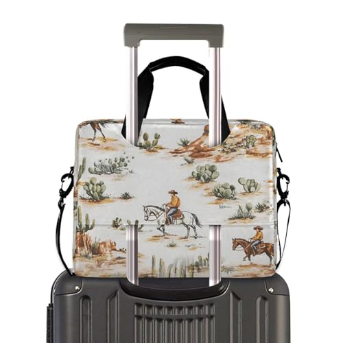Maletín portátil con diseño western para laptop 13-15.6 pulgadas miniatura 4