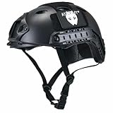 ATAIRSOFT PJ Type Tactical Paintball Airsoft Fast Helmet Black