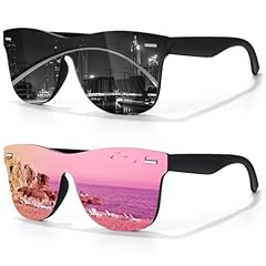 2pack Black Frame | Grey Lens + Black Frame | Pink Lens