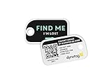 Dynotag Web Enabled Smart Mini Fashion ID Tags, with DynoIQ & Lifetime Recovery Service. 3 Identical Tags for Gear (Find Me!)
