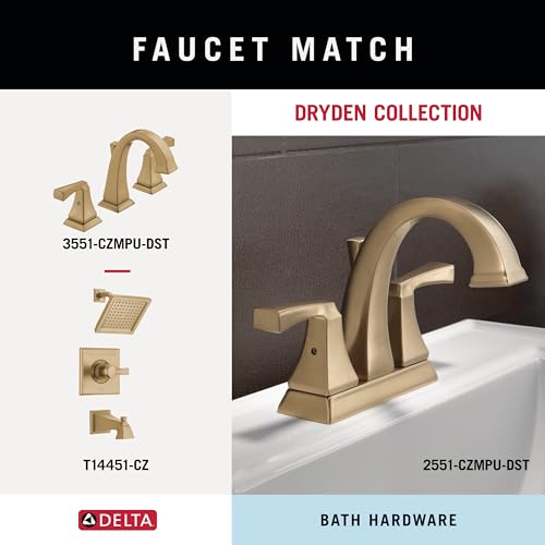 DELTA FAUCET 75135-CZ Dryden Wall Mounted Towel Hook in Champagne Bronze - image 7