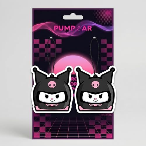Image of PumpCar 2 pieces Evil Racer Bunny double-sided hanging cartoon Vanilla-scented funny car air freshener Cool hanging for rearview mirror Car Interior Accessories Gifts