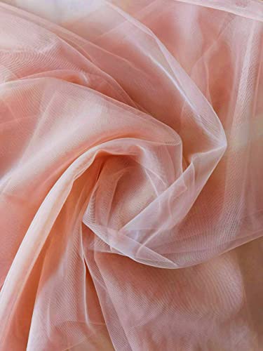 Leimandy Blush Shoulder Cape Veil - Soft Tulle Bridal Cape for Wedding Ceremony, Bridal Shower & Photo Shoots | Lightweight Cathedral Mantilla B018 (Blush) - Thumbnail 4