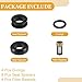 Partuto Fuel Injector Seal O Ring - Car O-Ring Rebuild Repair Kit - for Subaru WRX 2002 NBR Rubber Black - 4 Sets