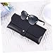 GALPADA Elegant Pvc Leather Glasses Cover Buckle Clamshell Case Storage Bag for Glasses Large Capacity Handmade Fashion