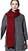 Women Men Winter Thick Cable Knit Wrap Chunky Warm Scarf All Colors Wine Red Hor