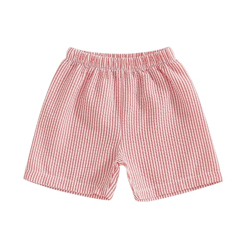 Toddler Baby Boy Girl Shorts Summer Casual Elastic Waist Striped Shorts Pants Boxer Bottoms