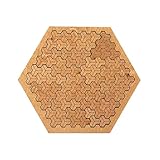 Fractal Tray Puzzle,Irregular Wooden Jigsaw Puzzle for Adults,High Difficulty Brain Teaser Puzzle Without Picture Guide,Portable Travel Puzzles Gifts for Enthusiasts (Style-D)