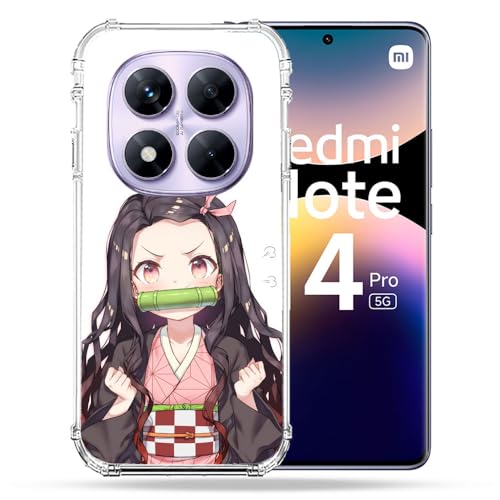 Coque Xiaomi Redmi Note 14 Pro 5G Demon Slayer Nezuko pour le quotidien des fans