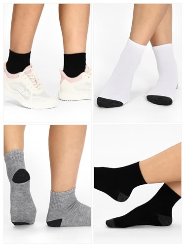Tarpop 100 Pairs Bulk Socks Mens Moisture Wicking Casual Sports Ankle Socks Bulk for Homeless Unisex Adult4