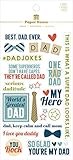 Paper House Family Collection My Dad Clear Scrapbook Stickers