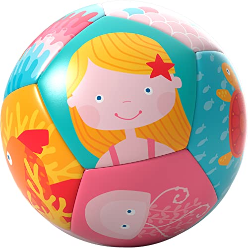 Image of HABA Soft Baby Ball Tummy Time & Sensory Play - 4.5" Infant Play Ball Ideal for Crawling, for Babies 6 Months & Up