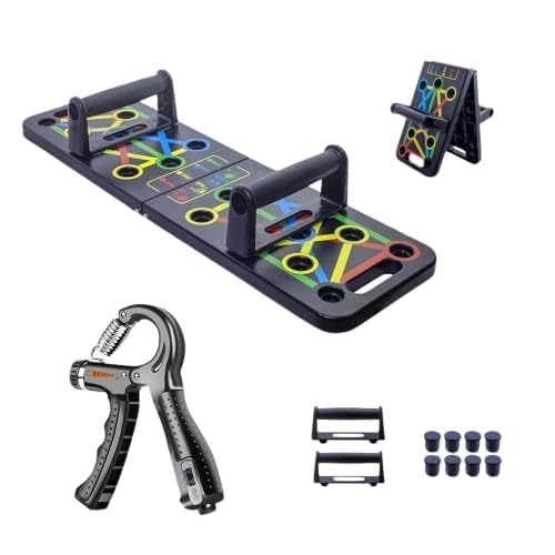 generic VD Fitz Combo of Push Up Board System with Hand Grip Strengthener, Training Guide, 13 Positions for Home Workout (Pack of 2)-picture-19