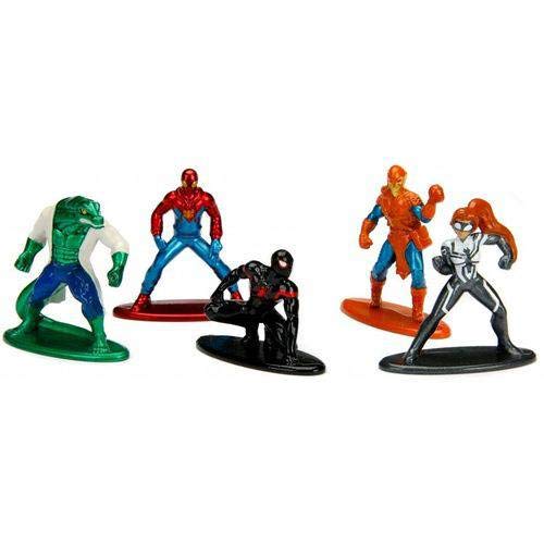Metalfigs Nano Marvel Pack 5 Unidades Spider-Man Kid Arachnid