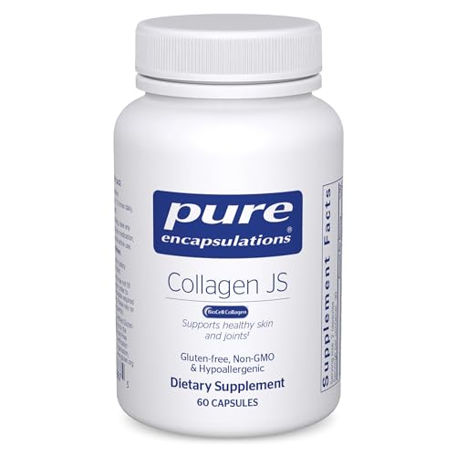 Pure Encapsulations Collagen JS - Skin & Joint Health* - 1,000 mg Hydrolyzed Biocell Collagen - Gluten Free & Non-GMO - 60 Capsules