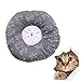 FUTUREORYY Breathable Elizabethan Collar for Cats Bite Lick Pet Shield Soft Lightweight Design Grey Color for Kittens Pets