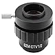 0.5X Okular C-Mount Objektiv 1/2 CTV Adapter für SZM Video Digitalkamera Triokulares Stereoskopisches Mikroskop